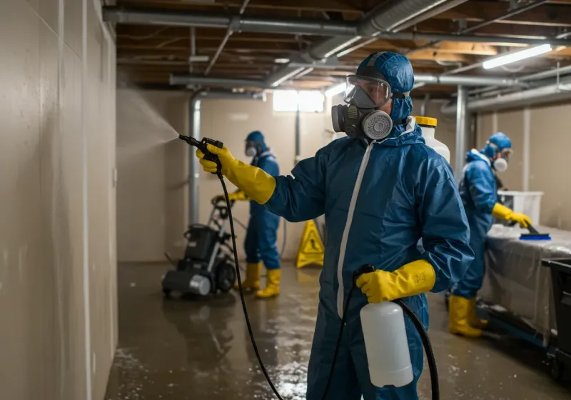 Basement Sanitization and Antimicrobial Treatment process in Nelson County, ND